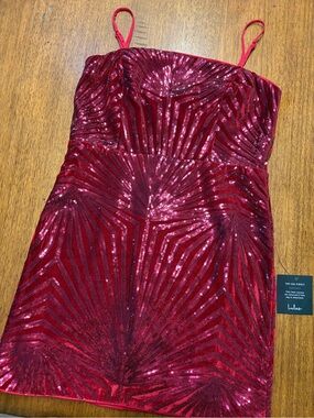 Lulus Sequin Velvet Mini Bodycon Dress